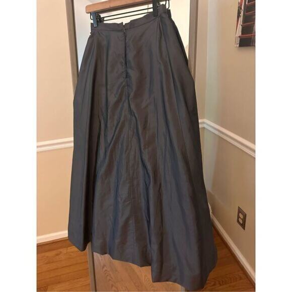 Debby‎ Morgan Size 6 Vintage Inspired Beaded Embroidery Swing Midi Skirt - Picture 6 of 7